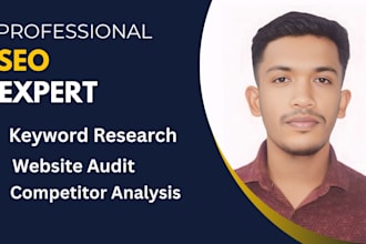 do website seo audit,keyword research and competitor analysis