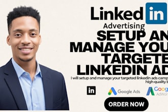 setup and manage your targeted linkedin ads campaign for high quality b2b lead