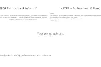 rewrite your email to sound professional, polite, and clear