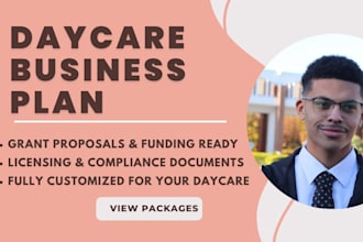 create daycare business plans and grants proposals for funding
