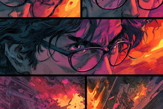 do comic book illustration, comic graphic novel