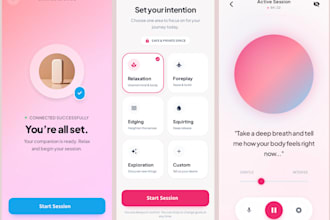 develop ai companion app, 3d metahuman avatar with ble connection, nsfw app