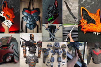 design 3d halloween mask cosplay helmet pepakura stl for 3d printing