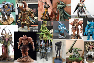 sculpt 3d warhammer miniature age of sigmar 40k dnd stl for 3d printing