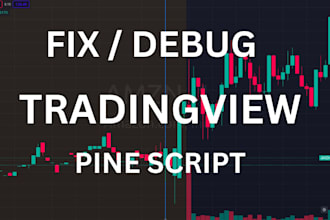fix and debug your tradingview pine script indicator and strategy code