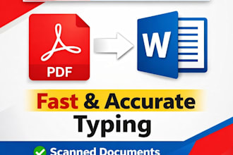 do accurate pdf to word typing and data typing