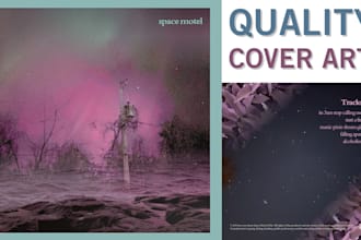 design album cover art for your indie rock or alt rock band
