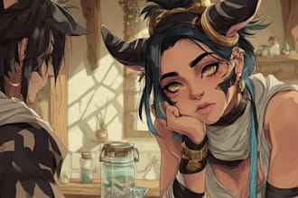 draw character or fan art commissions