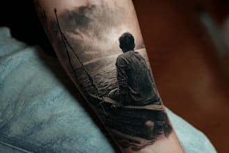 draw a realistic realism tattoo design for you