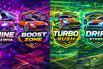 create racing and professional automotive logo design