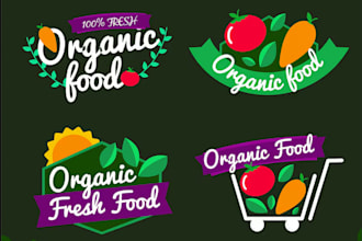 do custom food logo design and illustration for restaurant, cafe, food truck
