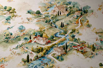 do custom watercolor wedding map
