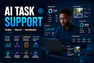 support ai tasks for outlier, mercor, handshake and data platforms
