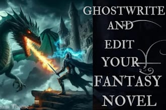 ghostwrite and edit your fantasy novel