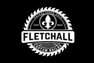 design high end woodworking business logo with fast delivery