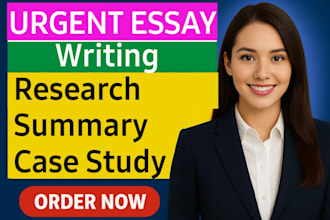 urgent essay writing, summary and case study
