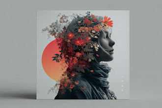 design stunning album cover or single artwork