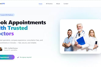 build a simple clinic website with appointment form