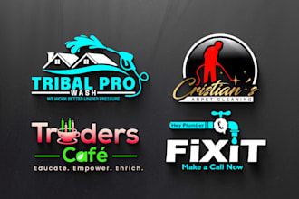 design premium 3d business logo brand identity