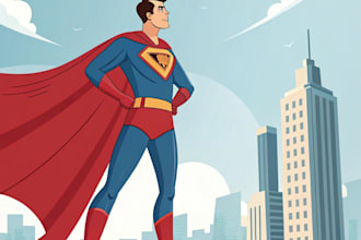 draw you as a superhero