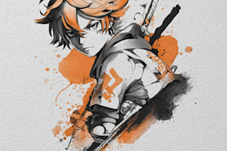make anime tattoo design