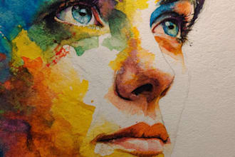 paint a watercolor portrait