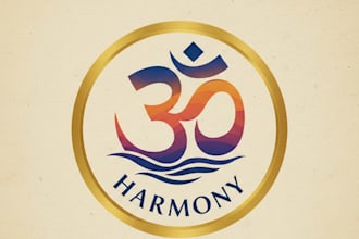 design a calm and spiritual om logo for your brand