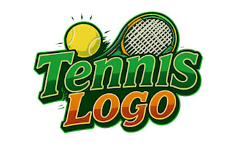 design high quality tennis logo with satisfaction guarantee
