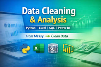 clean, analyze, and visualize your data