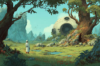paint an environmental concept art