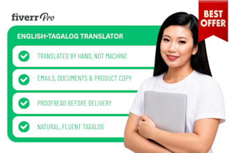 translate english to tagalog or filipino manually