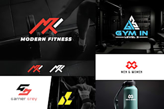 do gym fitness logo design and clothing brand design