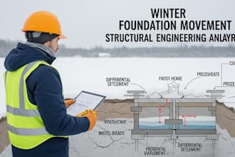 winter foundation movement analysis structural engineer