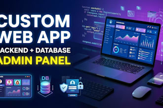 build custom website with admin panel and database