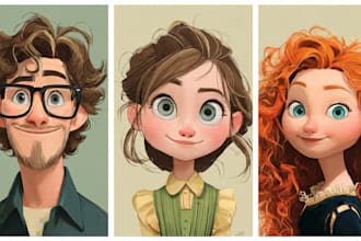 do disney cartoon portrait