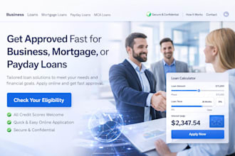 create loan website mortgage website payday loan mca website