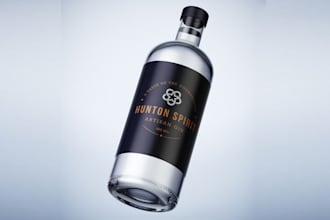 design unique gin label logo