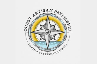 design hipster artisan pastry shop logo
