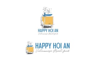 design hip vietnamese street food eatery logo