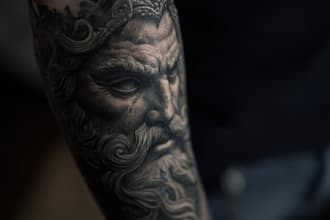 create a small, minimalistic, fine line spiritual tattoo