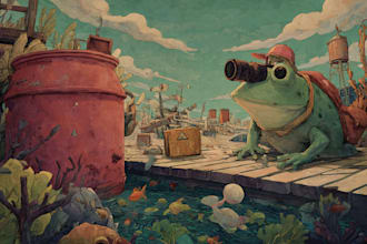 draw cartoon illustrations for you