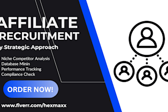 do affiliate recruitment, recruit influencer to grow your affiliate program