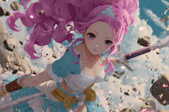 draw anime art illustration professionally