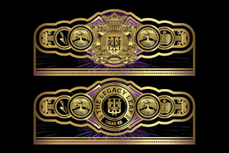 design custom luxury logo and label designs for wine, whiskey, vodka, and cigar