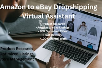 manage amazon to ebay dropshipping store