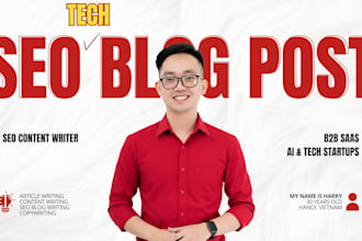 write SEO blog posts for b2b saas, ai and tech startups