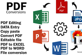 convert PDF to word or excel with accuracy