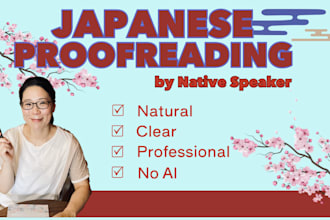 proofread and edit your japanese content as a native speaker