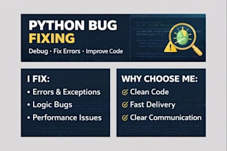 fix bugs in your python code