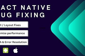 fix bugs and errors in your react native app
